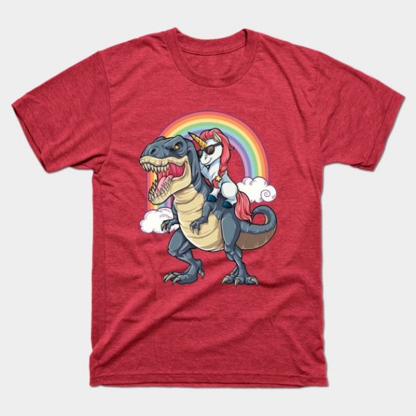 Unicorn Riding Dinosaur