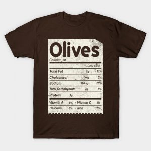 Funny Olives nutrition facts matching thanksgiving
