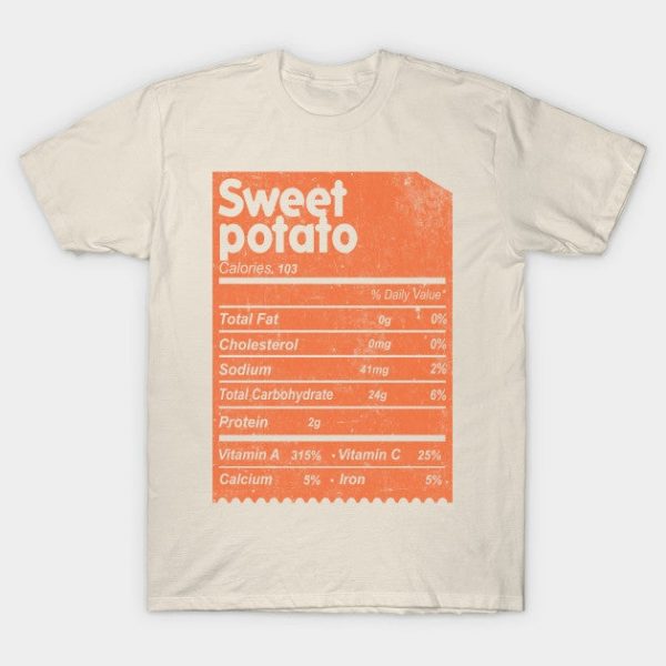 Funny Sweet Potato nutrition facts matching thanksgiving
