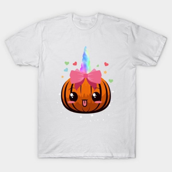Cute Unicorn Pumpkin - unicorn halloween shirt kids - Cute Unicorn Pumpkin For Halloween Girls