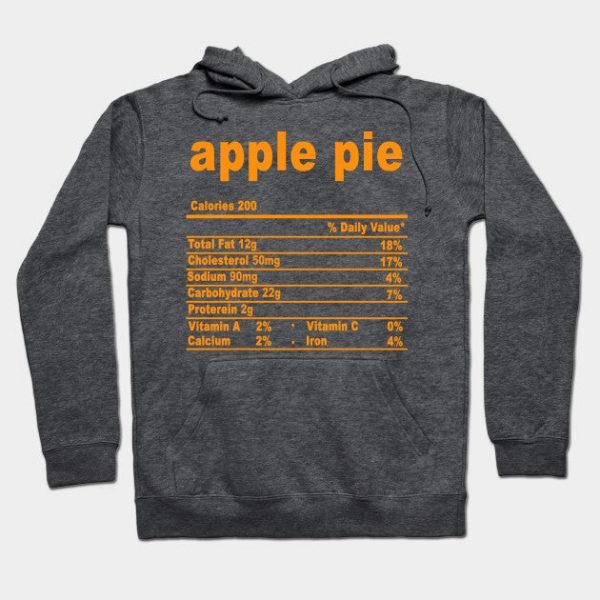 Funny Apple Pie Nutrition Fact Thanksgiving Christmas