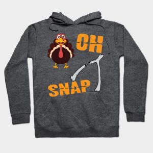 Oh Snap Wishbone Funny Thanksgiving T Shirt Family Feast Tee