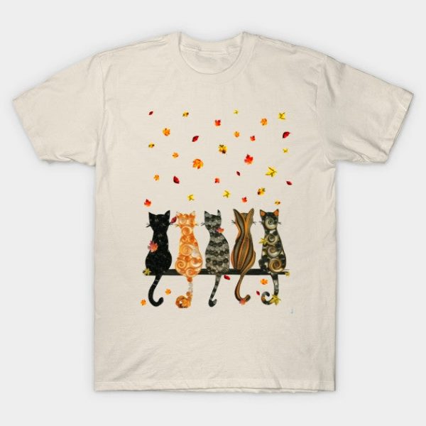 Cats Charming In Fall