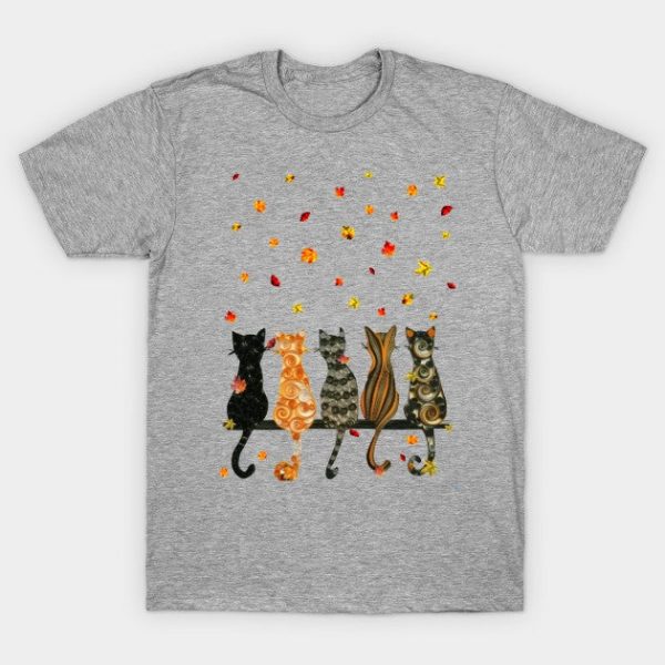 Cats Charming In Fall
