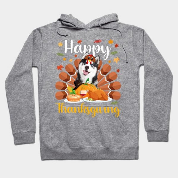Happy Thanksgiving Siberian Husky Turkey Costume