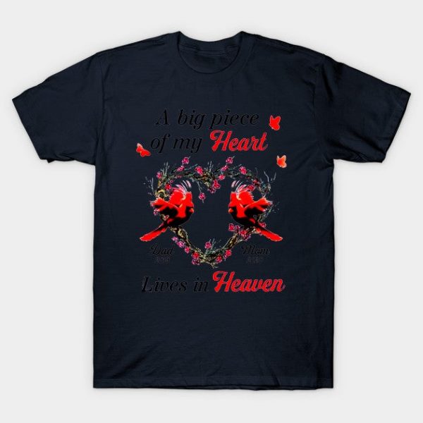 A Big Piece Of My Heart Lives In Heaven Cardinals Memorial Personalized