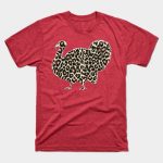 Funny turkey thanksgiving leopard print gifts for men women