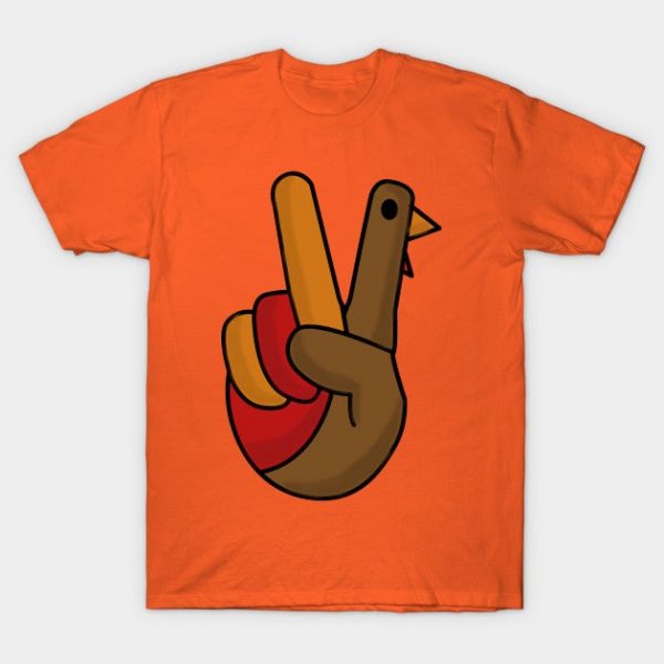 Peace Sign Turkey Thanksgiving And Xmas