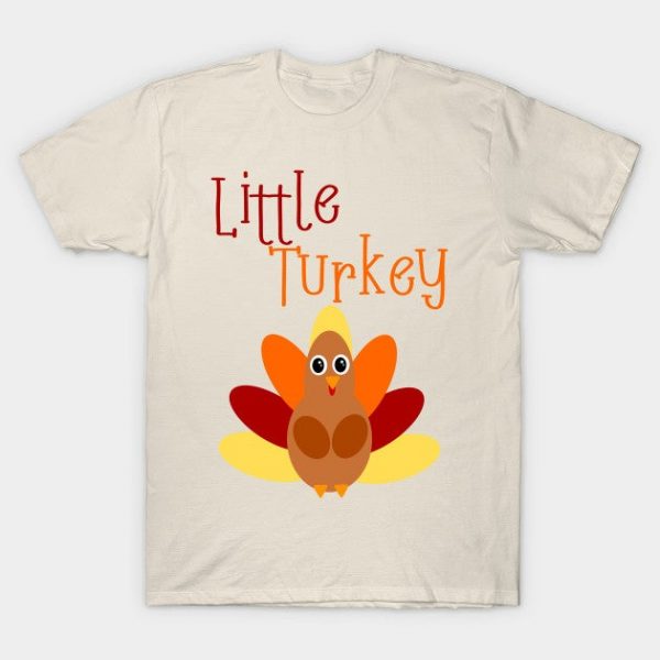 Cute Thanksgiving Shirt, Little Turkey for Kids and Baby