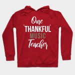 One Thankful Music Teacher - Music gift - Music's day christmas vintage retro