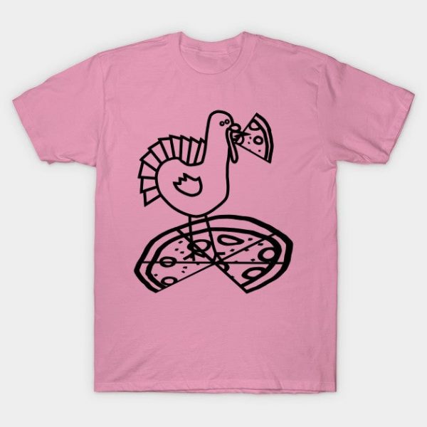 Funny Thanksgiving Turkey with Pizza Outline