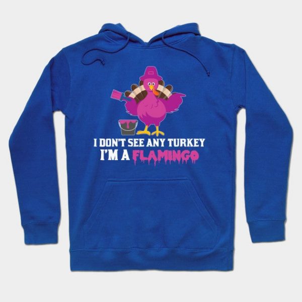Funny Turkey I'm Flamingo Thanksgiving