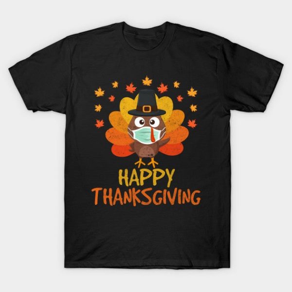 Happy Thanksgiving 2020 Turkey wearing Face Mask Funny Gifts