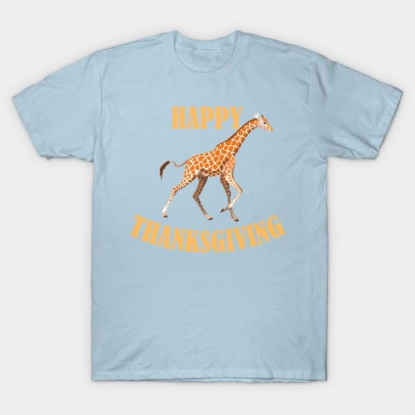 Funny Happy Thanksgiving Giraffe