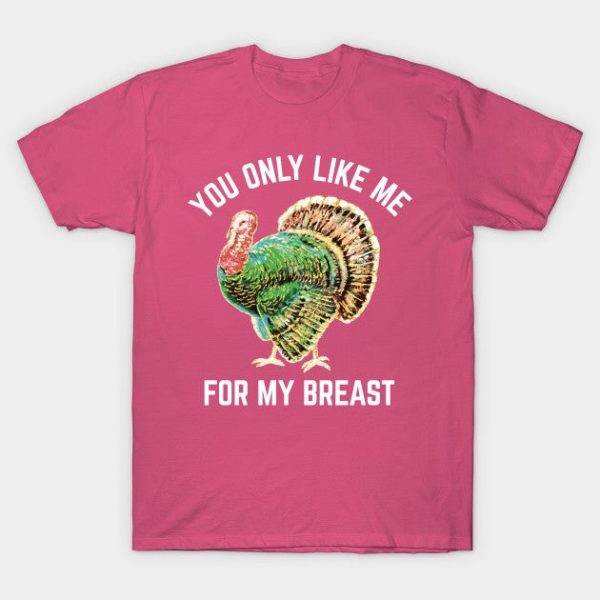 Funny Thanksgiving Shirt - You Only Like Me For My Breast