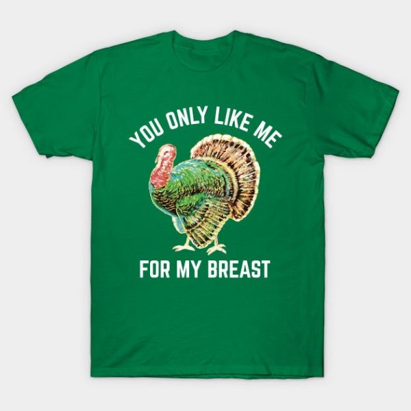 Funny Thanksgiving Shirt - You Only Like Me For My Breast