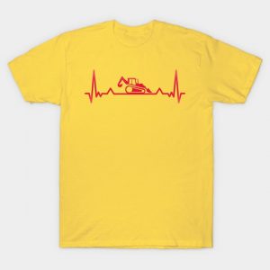 Backhoe Heartbeat excavator and Digger Xmas Gift
