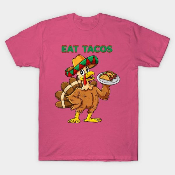 Thanksgiving Day Turkey Eat Tacos Mexican Sombrero Funny