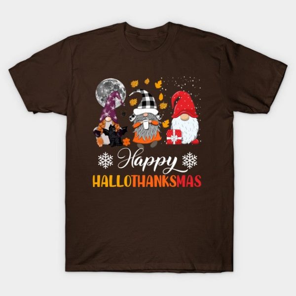 Happy HalloThanksMas Halloween Thanksgiving Christmas Gnomes