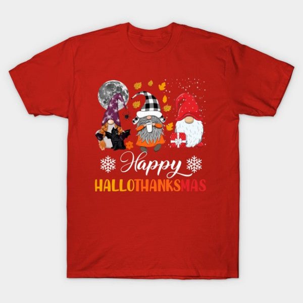 Happy HalloThanksMas Halloween Thanksgiving Christmas Gnomes