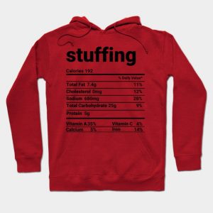 Stuffing Nutrition Facts Thanksgiving Costume