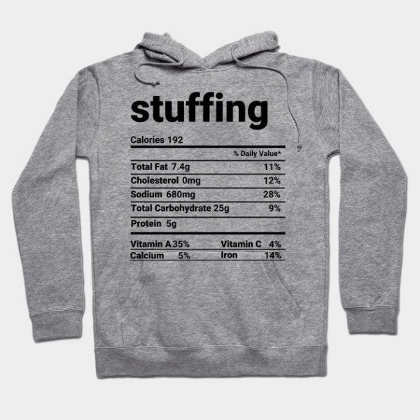 Stuffing Nutrition Facts Thanksgiving Costume