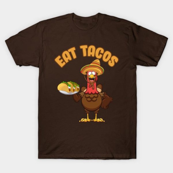 Turkey Eat Tacos Funny Mexican Sombrero Thanksgiving Xmas