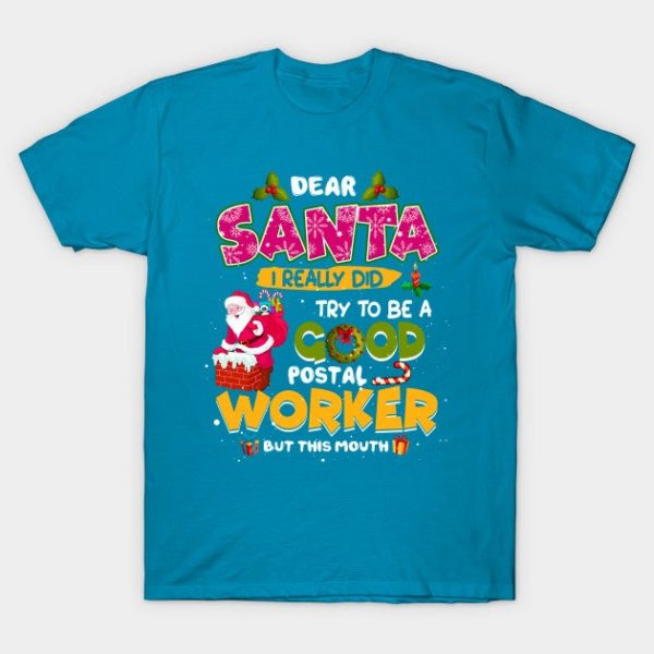 Santa Try To Be A Good Postal Worker Christmas Xmas Carrier