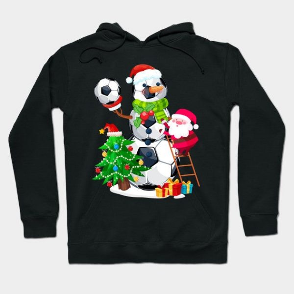 Christmas Soccer Snowman Funny Santa Hat Xmas Gift