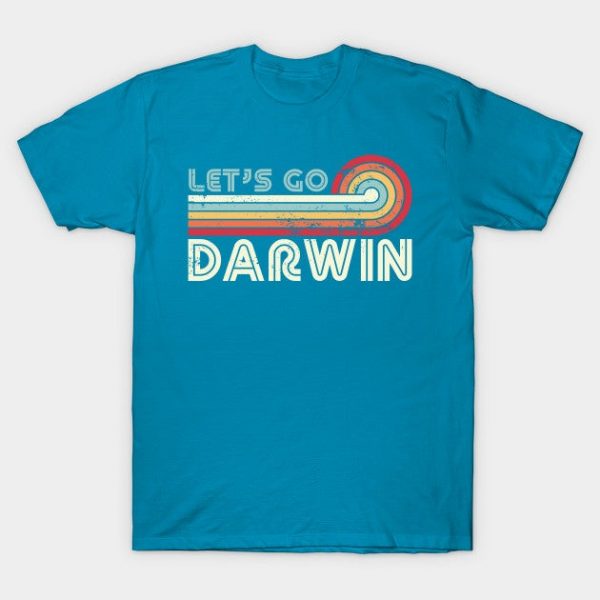 Let's Go Darwin Vintage Sunset Funny Meme Gift