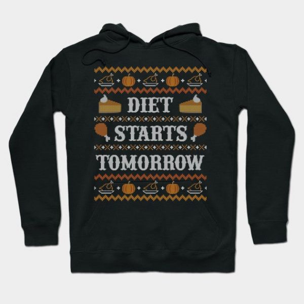 Diet Starts Tomorrow, Funny Ugly Thanksgiving Sweater