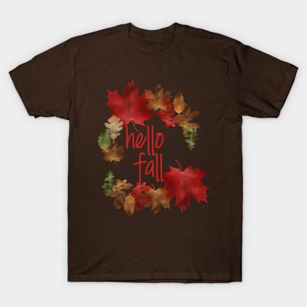 Hello Fall Pretty Fall Leaves Autumn Gift For Women