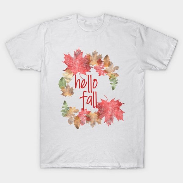 Hello Fall Pretty Fall Leaves Autumn Gift For Women