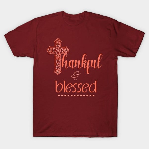 Thankful & Blessed Decorative Cross Christian Women Autumn
