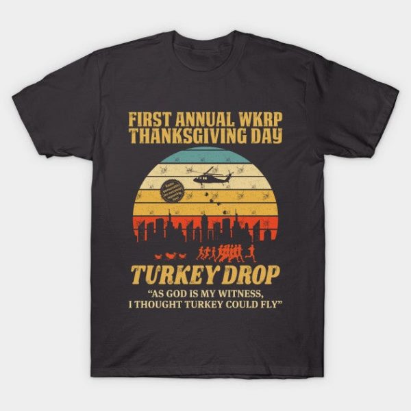 Thanksgiving Day wkrp Turkey Drop T Shirts
