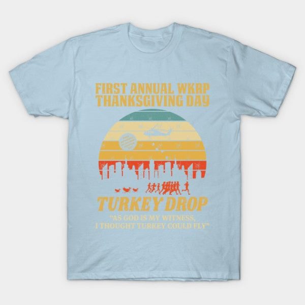 Thanksgiving Day wkrp Turkey Drop T Shirts