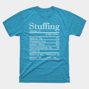 Stuffing Nutrition Facts Thanksgiving Costume Christmas