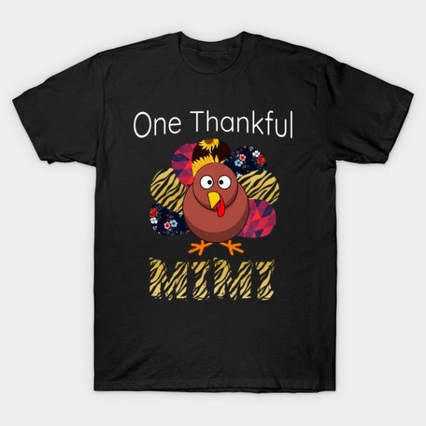 Turkey One Thankful Mimi Grandma Thanksgiving Sunflower Gift