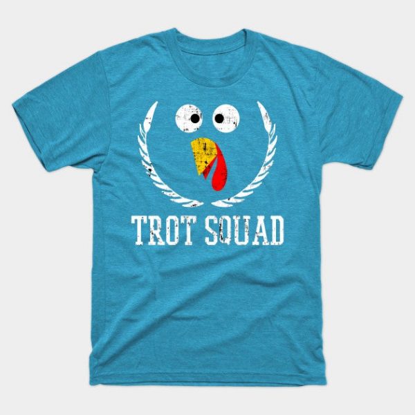 Trot Squad Thanksgiving Day Funny Turkey Face Running Gifts