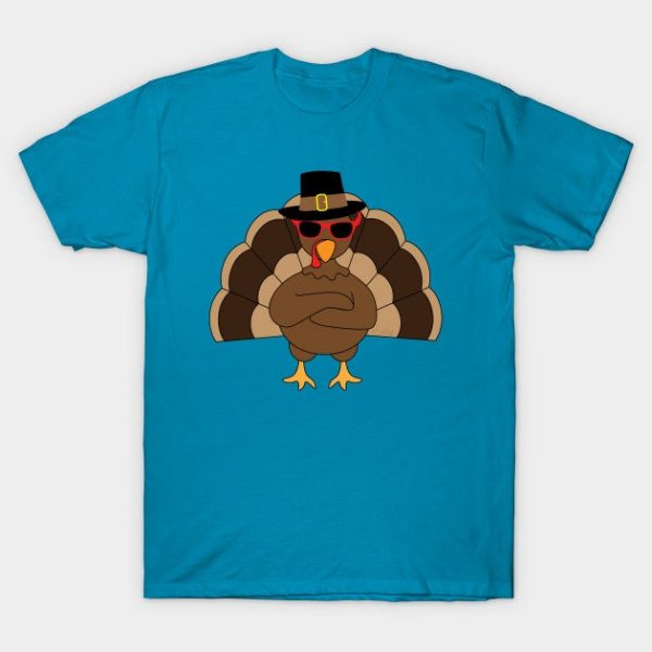 Cool Turkey with sunglasses Happy Thanksgiving